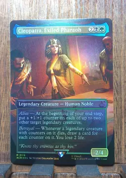Cleopatra, Exiled Pharaoh (Borderless) Universes Beyond: Assassin's Creed Foil - Image 3