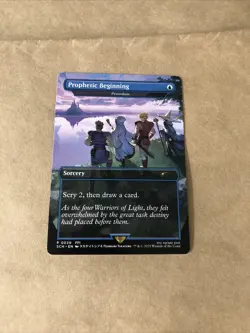 MTG Final Fantasy Prophetic Beginning Preordain P 0039 Extended Art Promo Card - Image 3