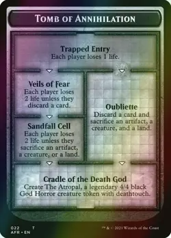 MTG Tomb of Annihilation Foil ** Forgotten Realms Tokens ** English (NM) - Image 1