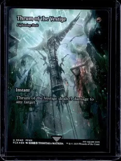 2025 Magic The Gathering Thrum of the Vestige Lightning Bolt Foil #0040 - Image 1
