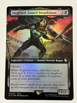 Siegfried Famed Swordsman Extended Art Foil Final Fantasy MTG 0149 Rare - Image 4