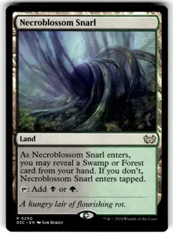 NM Necroblossom Snarl, MTG, Bloomburrow Commander, Magic the Gathering, 319 - Image 3