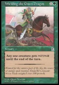 Wielding the Green Dragon - Portal Three Kingdoms #157/180 MTG Magic The Gatheri - Image 1