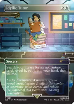 Idyllic Tutor (1636) (Rainbow Foil) Secret Lair Drop Foil - Image 1