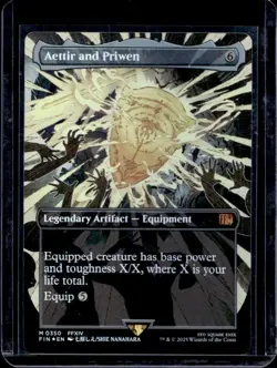 2025 Magic MTG Final Fantasy Aettir and Priwen BL Rare Foil #0350 - Image 1