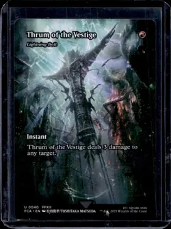2025 Magic The Gathering Thrum of the Vestige Lightning Bolt Borderless #0040 - Image 1