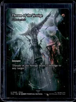 2025 Magic The Gathering Thrum of the Vestige Lightning Bolt Borderless #0040 - Image 3