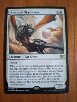 Armored Skyhunter CMR 011 Rare Commander Legends Equipment NM MTG - Image 1