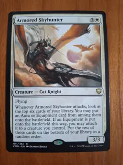 Armored Skyhunter CMR 011 Rare Commander Legends Equipment NM MTG - Image 2