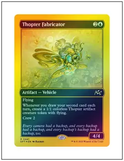1x Thopter Fabricator, First Place Foil, Aetherdrift, MTG NM - Image 1
