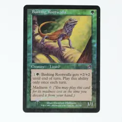 1x FOIL Basking Rootwalla Torment Damaged/HP MTG Old Border Magic - Image 1