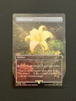 MTG Final Fantasy Secret Lair - Gilded Lotus Promo #0909 Rainbow Foil - Image 3