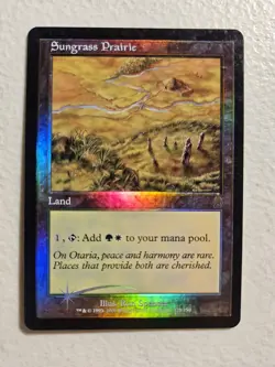 Sungrass Prairie - Foil Odyssey 328 MTG Magic - LP - Image 3