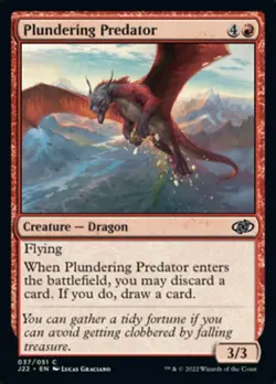 Plundering Predator, Jumpstart 2022, Near Mint x 1 MTG - Image 2