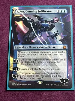 MTG Kaito, Cunning Infiltrator (Borderless) [Foundations] - Image 10