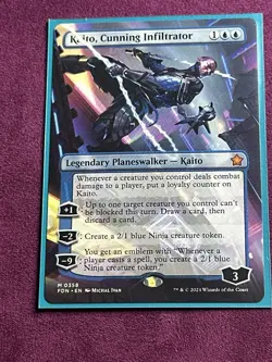 MTG Kaito, Cunning Infiltrator (Borderless) [Foundations] - Image 18