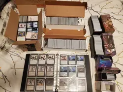MASSIVE MTG COLLECTION 1000+ cards, Rares, Mythics, one binder ~32LBS Package - Image 1