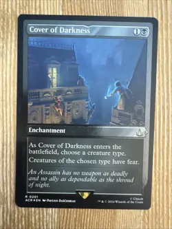 Magic The Gathering MTG COVER OF DARKNESS ETCHED FOIL Assassin's Creed NM - Image 3