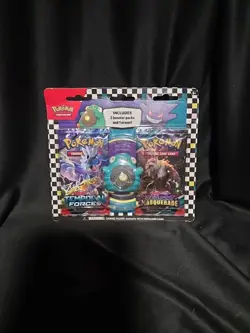 Pokemon 2024 Back To School Eraser Blister GENGAR w/ 2 Sealed Booster Packs NEW! - Image 1
