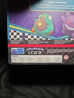 Pokemon 2024 Back To School Eraser Blister GENGAR w/ 2 Sealed Booster Packs NEW! - Image 6