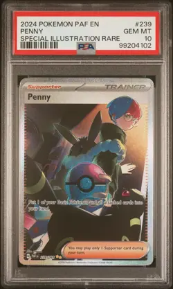Pokemon Paldean Fates - PENNY - SPECIAL ILLUSTRATION RARE - 239/091 - PSA 10 - Image 4