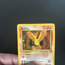 Pokémon TCG Moltres Fossil 12/62 Holo 1999-2000 Wizards Base Set Copyright Holo - Image 2