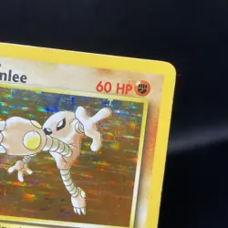 Hitmonlee #7 7/62 Fossil Unlimited Holo Rare Vintage WOTC Pokémon Card - MP - Image 3