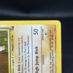 Hitmonlee #7 7/62 Fossil Unlimited Holo Rare Vintage WOTC Pokémon Card - MP - Image 5