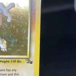 Hitmonlee #7 7/62 Fossil Unlimited Holo Rare Vintage WOTC Pokémon Card - MP - Image 8