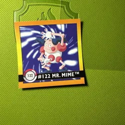 1999 Artbox Stickers Series 1 Pokémon Card Sticker TCG #122 MR. MIME NM - Image 1