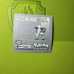 1999 Artbox Stickers Series 1 Pokémon Card Sticker TCG #122 MR. MIME NM - Image 2