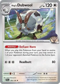 Hop's Dubwool 136/159 Sv09: Journey Together Holo - Image 1