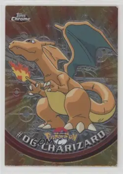 Charizard Topps Chrome Pokemon TV Animation Edition #6 2000 0q26 - Image 4