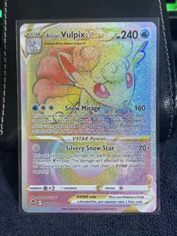 Alolan Vulpix VSTAR - 197/195 - Pokemon Silver Tempest Secret Rare Card NM - Image 1
