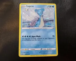 Lapras SWSH051 Holo Black Star Promo Pokemon Card LP - Image 1