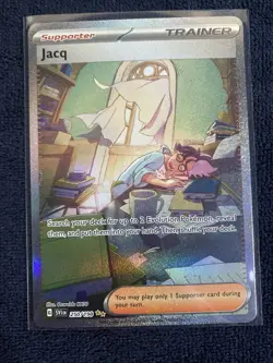 PokÃ©mon TCG Jacq #250/198 Scarlet & Violet Special Illustration Rare Holo Card - Image 4