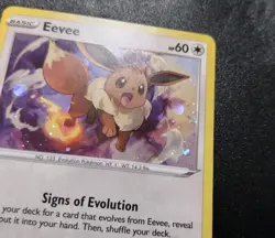 Eevee SWSH042 Holo Black Star Promo Pokemon Card LP - Image 2