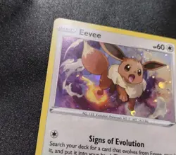 Eevee SWSH042 Holo Black Star Promo Pokemon Card LP - Image 3