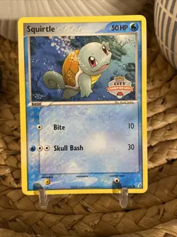 2007 City Championships Squirtle 63/100 Crystal Guardians Pokemon Card Rare - Image 1