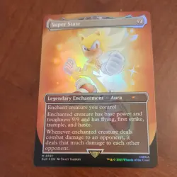 1x FOIL Super State MTG SLD Sonic The Hedgehog Secret Lair NM - Image 1