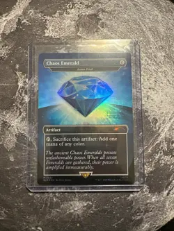 Chaos Emerald (Lotus Petal) Blue 7033 Secret Lair Drop Sonic Bonus MTG NM - Image 1