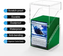 Card Deck Case, Deck Box with 100 Pack Card Sleeves and Divider - Image 3