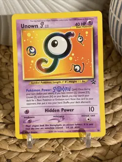 Pokemon TCG - Unown [J] - 38 - WoTC Promo - MP Black Star Promo (2001) - Image 1