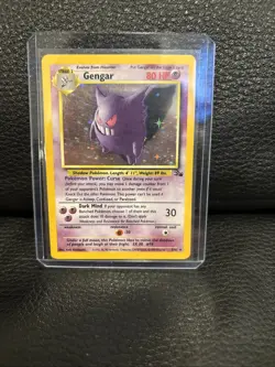 PokÃ©mon TCG Gengar Fossil Holo Card 5/62 Unlimited Rare - Image 2