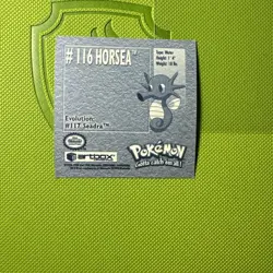 1999 Artbox Stickers Series 1 Pokémon Card Sticker TCG #116 HORSEA NM - Image 2