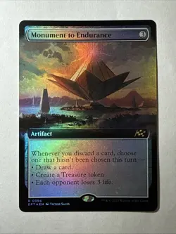 Mtg. Monument to Endurance. Foil Extended Art. Aetherdrift. - Image 1
