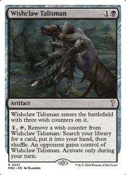 Wishclaw Talisman x1 1x Mystery Booster 2 White Border NM MTG - Image 1