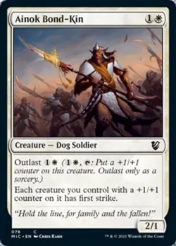 Ainok Bond-Kin - Medium Play MTG Commander 2021 Midnight Hunt - Image 1