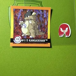 1999 Artbox Stickers Series 1 Pokémon Card Sticker TCG #115 KANGASKHAN NM - Image 1