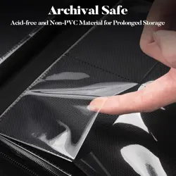 Pink 4-Pocket Zip Card Binder Holds 320 TCG MTG Sports & Game Cards PU Case - Image 4